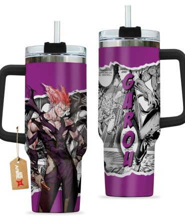 Garou One-Punch Man Anime Custom Stanley Quencher 40Oz Stainless Steel Tumbler With Handle