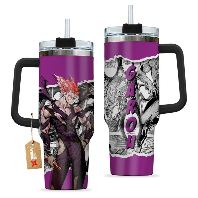 Garou One-Punch Man Anime Custom Stanley Quencher 40Oz Stainless Steel Tumbler With Handle