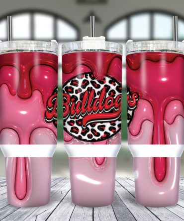 Georgia Bulldogs Ncaa Custom Stanley Quencher 40Oz Stainless Steel Tumbler With Handle