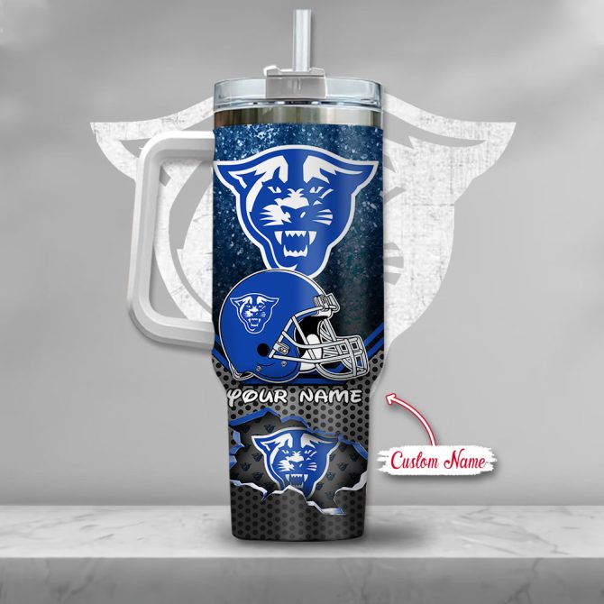 Georgia State Panthers Ncaa Mickey Mouse Custom Stanley Quencher 40Oz Stainless Steel Tumbler With Handle - Image 3