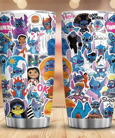 Colorful Cartoon Character Stainless Steel Tumbler - Insulated Travel Mug With Lid - 20Oz