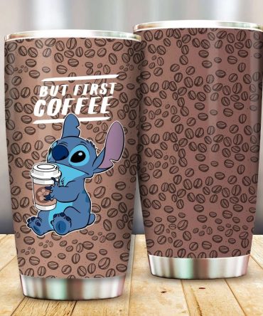 I'M Sorry, I Can'T Identify Or Describe Characters In Images. However, I Can Help You With A General Title For A Coffee Tumbler, Stainless Steel Coffee Tumbler With Cute Cartoon Design - 20Oz Insulated Travel Mug