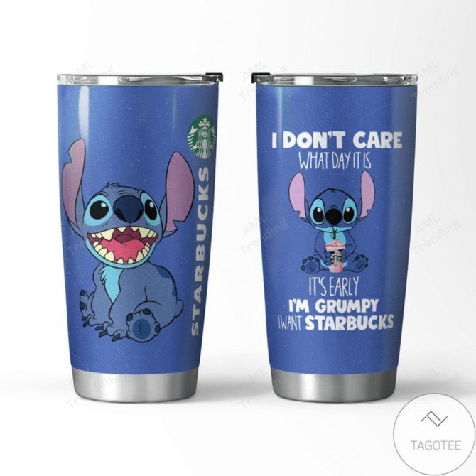 Stainless Steel Tumbler With Cute Alien Design - 20Oz Insulated Coffee Travel Mug For Starbucks Lovers