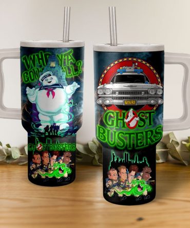 Ghostbusters Movies Custom Stanley Quencher 40Oz Stainless Steel Tumbler With Handle