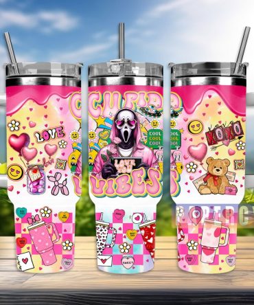 Ghostface Scream Custom Stanley Quencher 40Oz Stainless Steel Tumbler With Handle