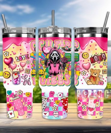 Ghostface Scream Custom Stanley Quencher 40Oz Stainless Steel Tumbler With Handle