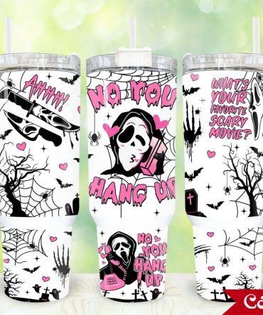 Ghostface Scream Movies Custom Stanley Quencher 40Oz Stainless Steel Tumbler With Handle