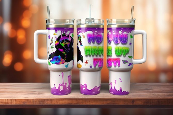 Ghostface Scream Movies Custom Stanley Quencher 40Oz Stainless Steel Tumbler With Handle