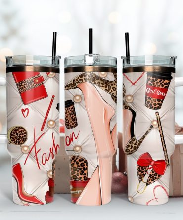 Girl Boss Fashion Custom Stanley Quencher 40Oz Stainless Steel Tumbler With Handle