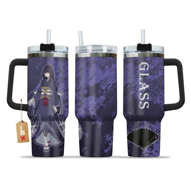 Glass The Rising Of The Shield Hero Anime Custom Stanley Quencher 40Oz Stainless Steel Tumbler With Handle