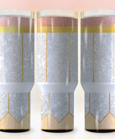 Glitter Pencil Pattern Back To School Custom Stanley Quencher 40Oz Stainless Steel Tumbler With Handle