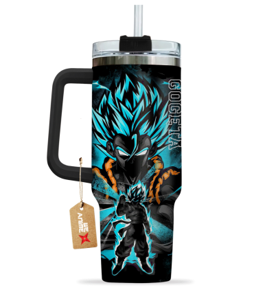 Gogeta Dragon Ball Anime Custom Stanley Quencher 40Oz Stainless Steel Tumbler With Handle