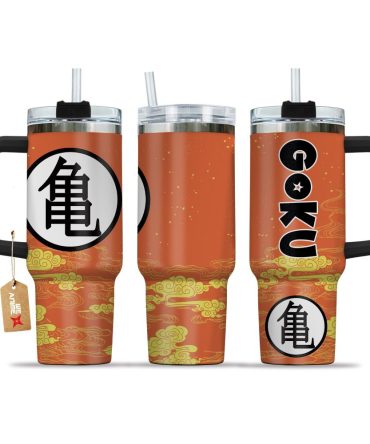 Goku Turtle Hermit Symbol Dragon Ball Anime Custom Stanley Quencher 40Oz Stainless Steel Tumbler With Handle