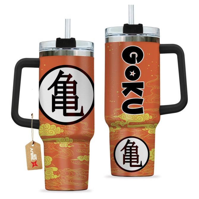 Goku Turtle Hermit Symbol Dragon Ball Anime Custom Stanley Quencher 40Oz Stainless Steel Tumbler With Handle - Image 2