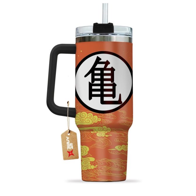 Goku Turtle Hermit Symbol Dragon Ball Anime Custom Stanley Quencher 40Oz Stainless Steel Tumbler With Handle - Image 4