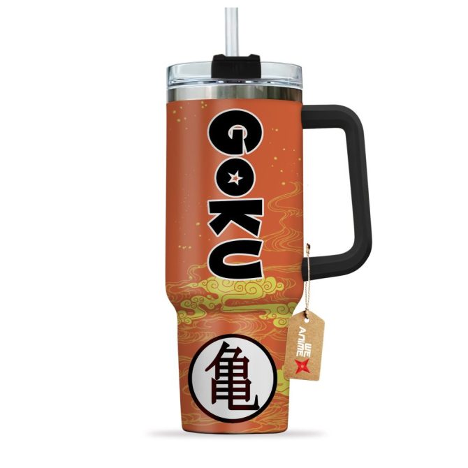 Goku Turtle Hermit Symbol Dragon Ball Anime Custom Stanley Quencher 40Oz Stainless Steel Tumbler With Handle - Image 3