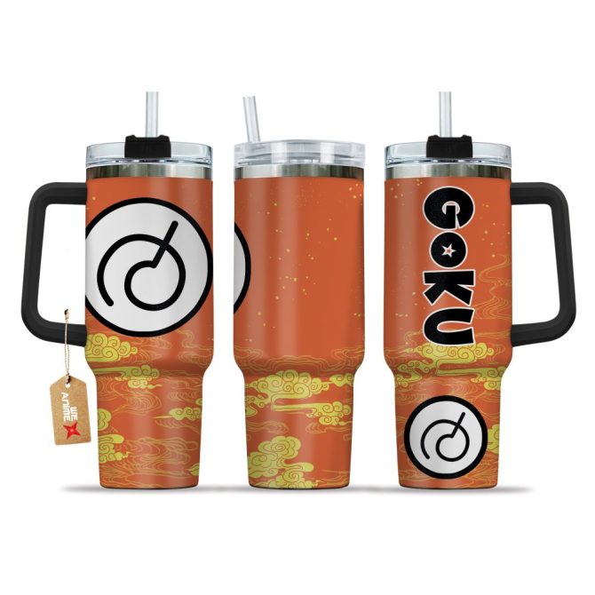Goku Whis Symbol Dragon Ball Anime Custom Stanley Quencher 40Oz Stainless Steel Tumbler With Handle