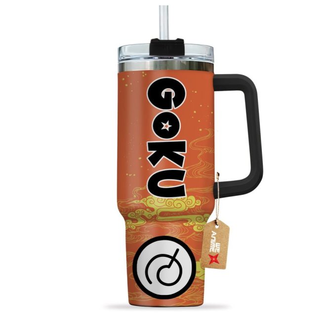Goku Whis Symbol Dragon Ball Anime Custom Stanley Quencher 40Oz Stainless Steel Tumbler With Handle - Image 3
