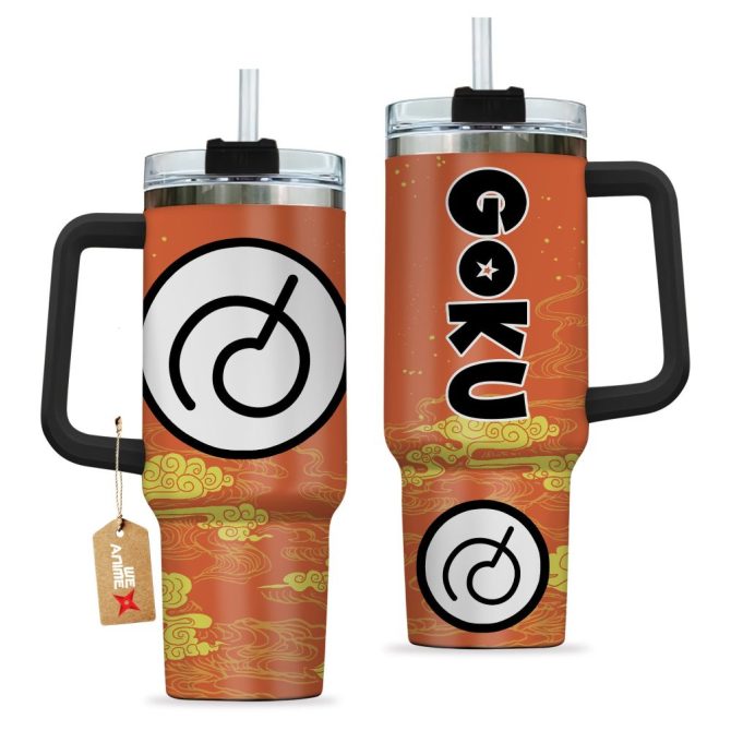 Goku Whis Symbol Dragon Ball Anime Custom Stanley Quencher 40Oz Stainless Steel Tumbler With Handle - Image 2