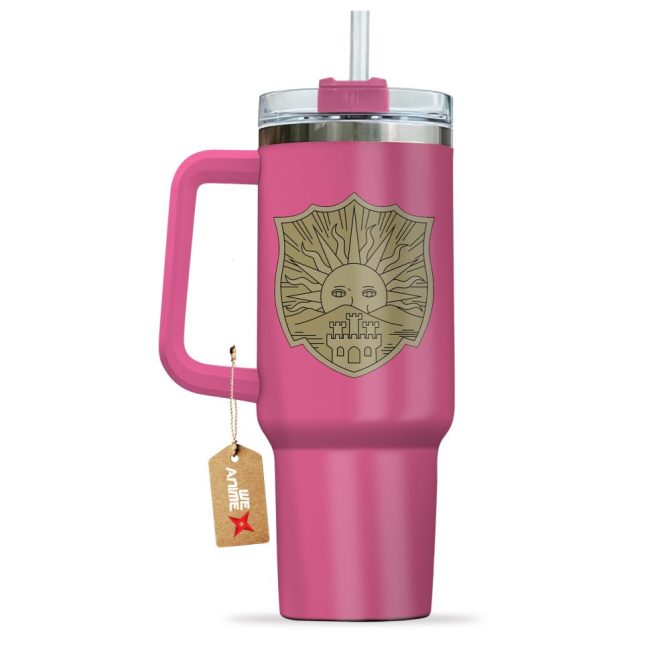 Golden Dawn Symbol Black Clover Anime Custom Stanley Quencher 40Oz Stainless Steel Tumbler With Handle - Image 4