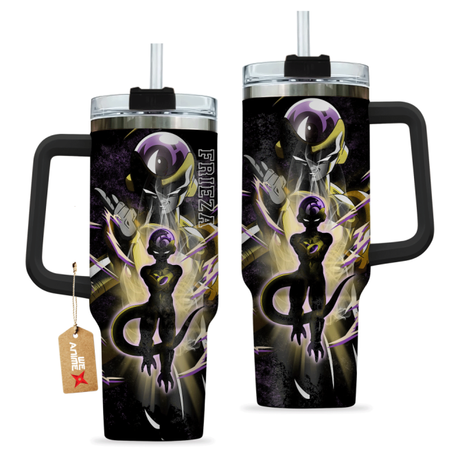 Golden Frieza Dragon Ball Anime Custom Stanley Quencher 40Oz Stainless Steel Tumbler With Handle - Image 2