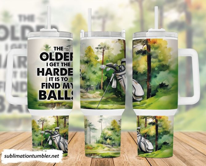 Golf Custom Stanley Quencher 40Oz Stainless Steel Tumbler With Handle