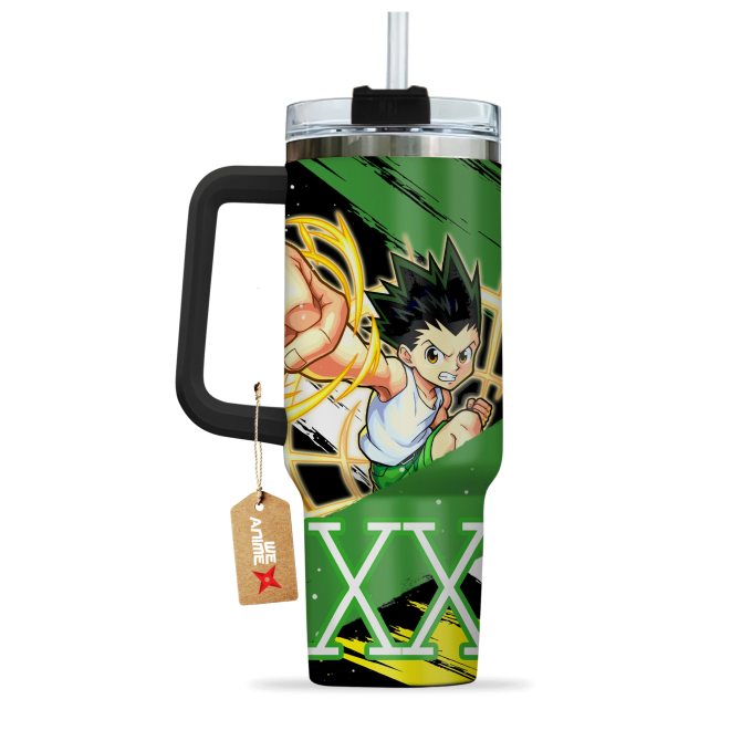 Gon Freecss Hunter X Hunter Anime Custom Stanley Quencher 40Oz Stainless Steel Tumbler With Handle - Image 4