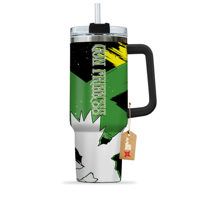 Gon Freecss Hunter X Hunter Anime Custom Stanley Quencher 40Oz Stainless Steel Tumbler With Handle - Image 3