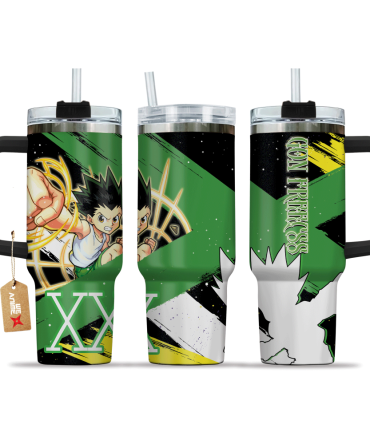 Gon Freecss Hunter X Hunter Anime Custom Stanley Quencher 40Oz Stainless Steel Tumbler With Handle
