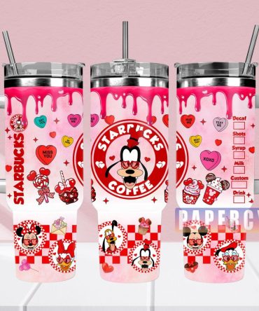 Goofy Custom Stanley Quencher 40Oz Stainless Steel Tumbler With Handle