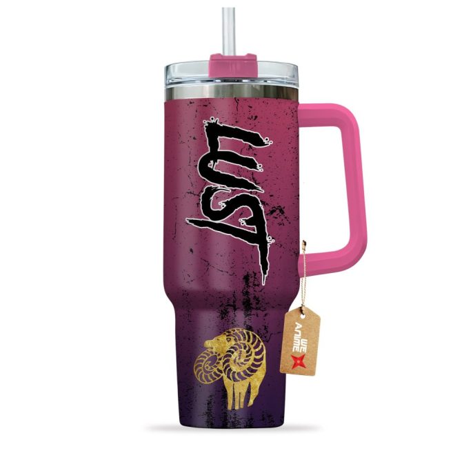 Gowther Goat #8217;S Sin Of Lust The Seven Deadly Sins Anime Custom Stanley Quencher 40Oz Stainless Steel Tumbler With Handle - Image 3