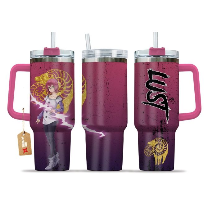 Gowther Goat #8217;S Sin Of Lust The Seven Deadly Sins Anime Custom Stanley Quencher 40Oz Stainless Steel Tumbler With Handle