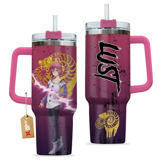 Gowther Goat #8217;S Sin Of Lust The Seven Deadly Sins Anime Custom Stanley Quencher 40Oz Stainless Steel Tumbler With Handle - Image 2