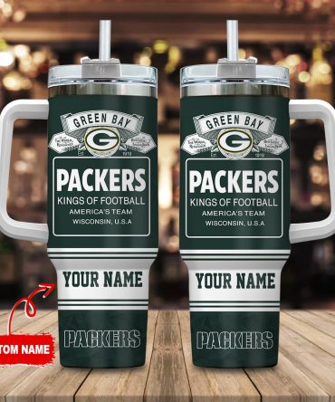 Green Bay Packers Nfl Bud Light Custom Stanley Quencher 40Oz Stainless Steel Tumbler With Handle