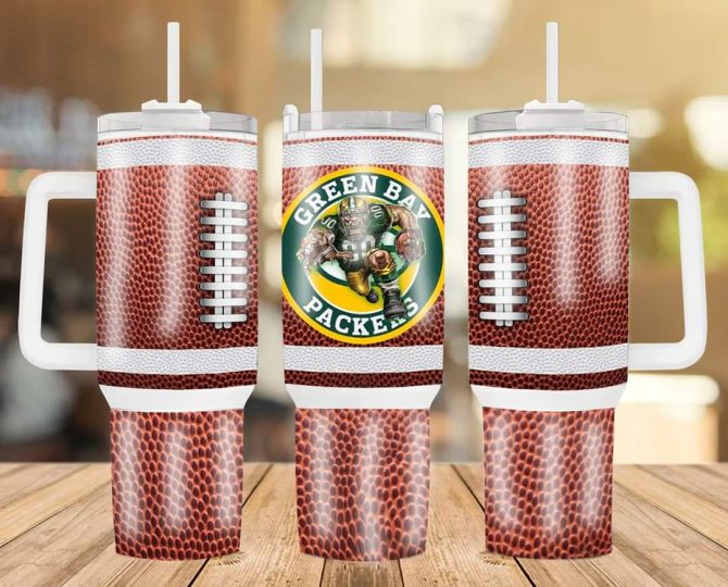 Green Bay Packers Nfl Custom Stanley Quencher 40Oz Stainless Steel