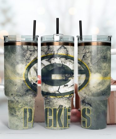 Green Bay Packers Nfl Custom Stanley Quencher 40Oz Stainless Steel Tumbler With Handle