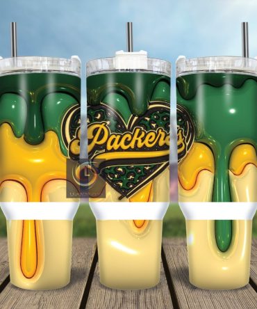 Green Bay Packers Nfl Custom Stanley Quencher 40Oz Stainless Steel Tumbler With Handle