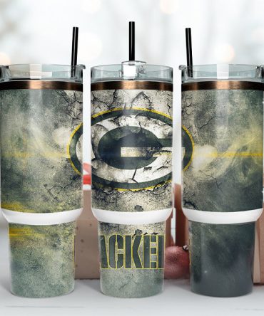 Green Bay Packers Nfl Custom Stanley Quencher 40Oz Stainless Steel Tumbler With Handle