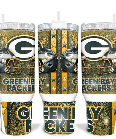 Green Bay Packers Nfl Custom Stanley Quencher 40Oz Stainless Steel Tumbler With Handle