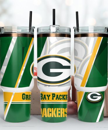 Green Bay Packers Nfl Custom Stanley Quencher 40Oz Stainless Steel Tumbler With Handle
