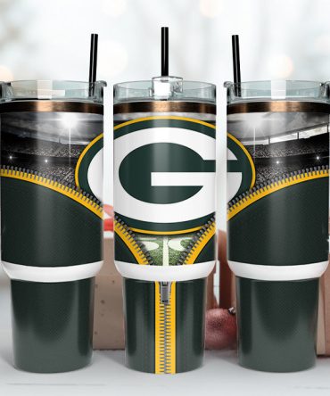 Green Bay Packers Nfl Custom Stanley Quencher 40Oz Stainless Steel Tumbler With Handle