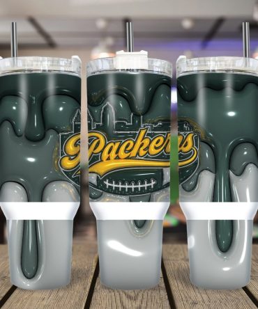 Green Bay Packers Nfl Custom Stanley Quencher 40Oz Stainless Steel Tumbler With Handle