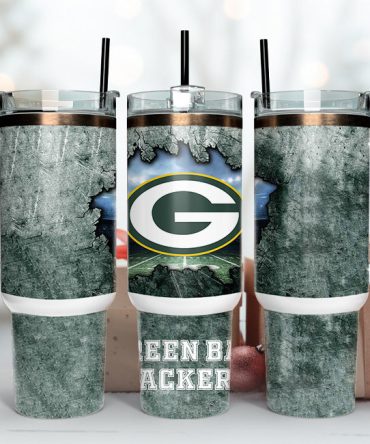 Green Bay Packers Nfl Custom Stanley Quencher 40Oz Stainless Steel Tumbler With Handle