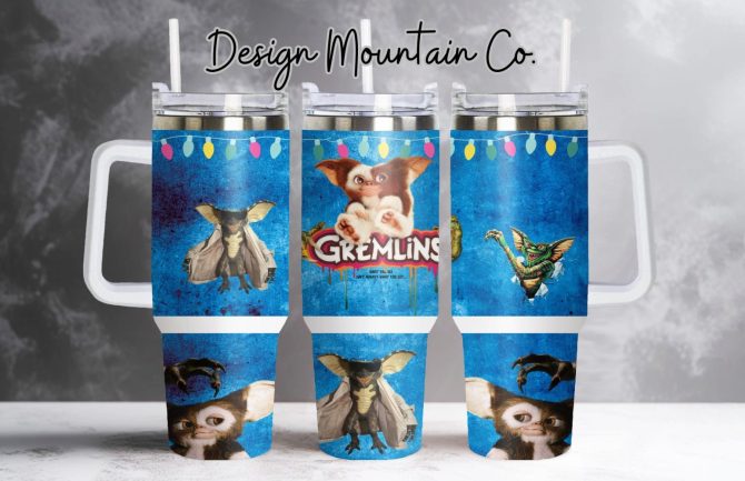 Gremlins Movies Custom Stanley Quencher 40Oz Stainless Steel Tumbler With Handle