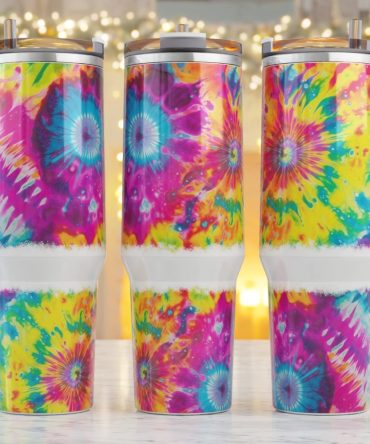 Groovy Flowers Custom Stanley Quencher 40Oz Stainless Steel Tumbler With Handle