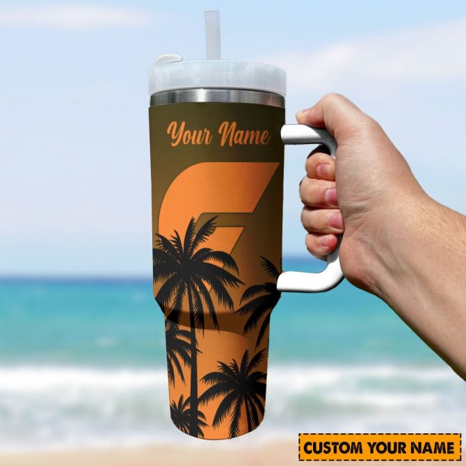 Gws Giants Afl Custom Stanley Quencher 40Oz Stainless Steel Tumbler With Handle - Image 3