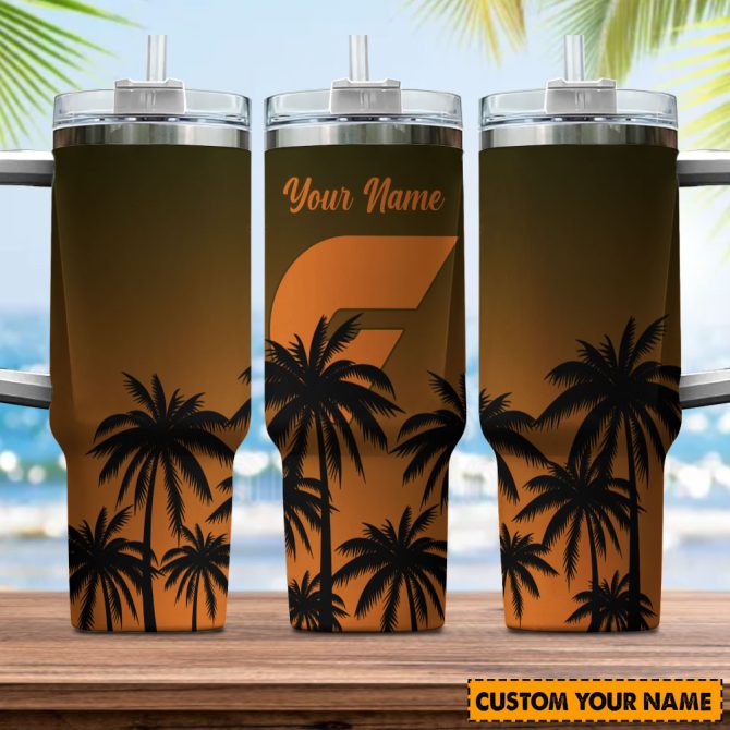 Gws Giants Afl Custom Stanley Quencher 40Oz Stainless Steel Tumbler With Handle - Image 4