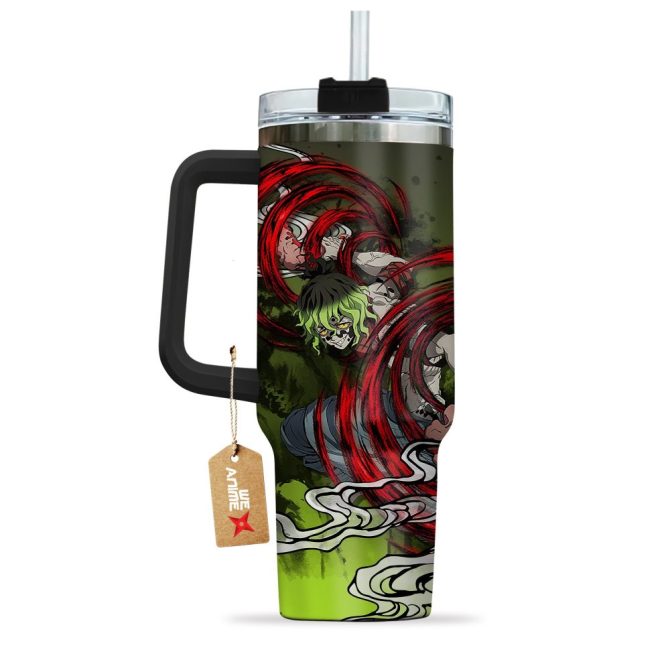 Gyutaro Kimetsu No Yaiba Anime Custom Stanley Quencher 40Oz Stainless Steel Tumbler With Handle - Image 3