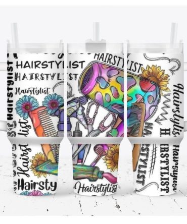 Hairstylist Custom Stanley Quencher 40Oz Stainless Steel Tumbler With Handle