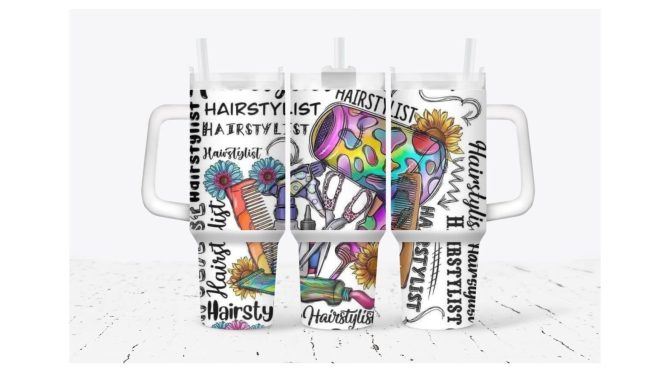 Hairstylist Custom Stanley Quencher 40Oz Stainless Steel Tumbler With Handle
